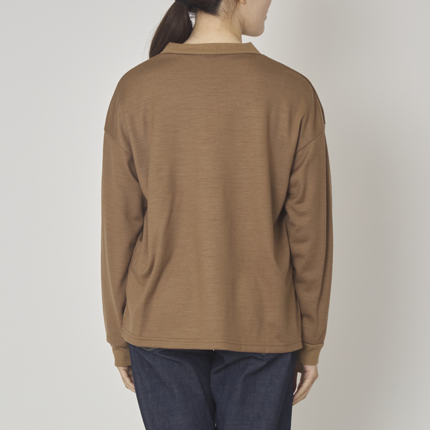 sohi/ウォッシャブルウール天竺プルオーバー